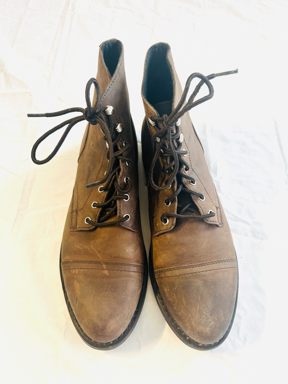 Thursday Boot Company Everyday Captains Lace-Up Cap Toe Boots - Picture 12 of 16